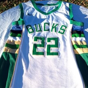 #22 Kris Middleton Milwaukee Bucks Authentic NBA Jersey